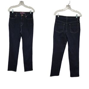 Gloria Vanderbilt Amanda Straight-Leg Dark Blue Jeans Size 6